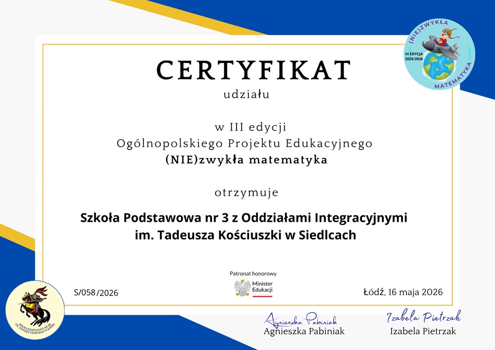 Szkoła Podstawowa nr 3 z Oddziałami Integracyjnymi w Siedlcach